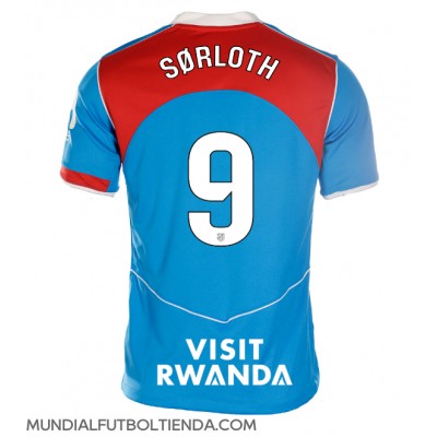 Camiseta Atletico Madrid Alexander Sorloth #9 Tercera Equipación Replica 2025-26 para mujer mangas cortas Camiseta Atletico Madrid Alexander Sorloth #9 Tercera Equipación Replica 2025-26 para mujer mangas cortas